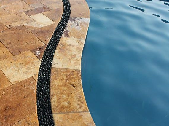 What size travertine/marble pool coping should you use for your pool?