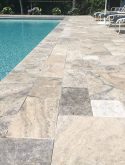silver french pattern pool decking