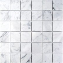 Carrara Marble 2″x2″ Polished Mosaic