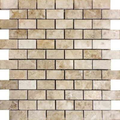 Cappuccino marble 1×2 mosaic