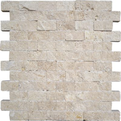 ivory travertine 1×2 splitface