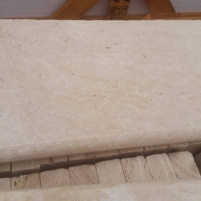 Ivory travertine 16x24x2 bullnose pool coping