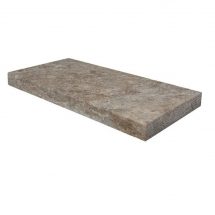 Silver Travertine 16”x48”x2” Eased Edge Pool Coping